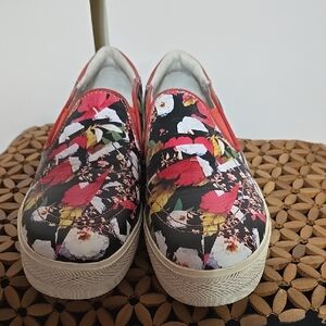 ASH Jungle Floral  Size 38 Slip-On Sneakers